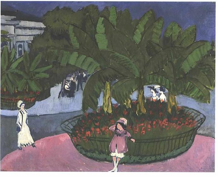 Ernst Ludwig Kirchner Albertplatz in Dresden china oil painting image